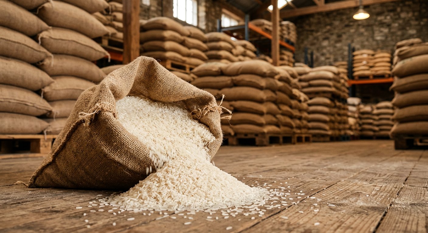 Long grain rice sacks